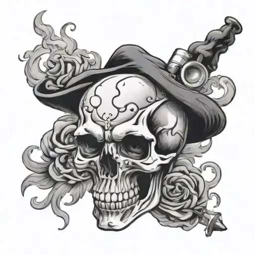 Skull Smoking