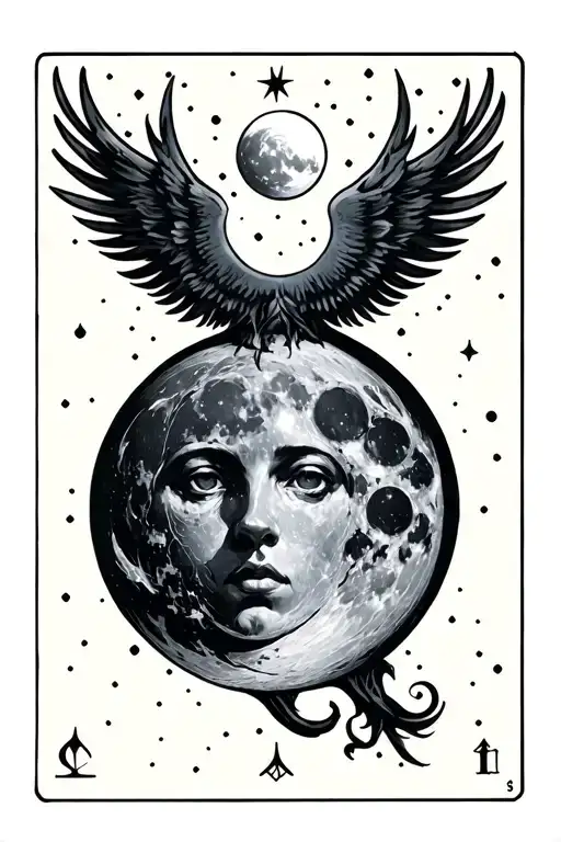 The Moon Tarot Card