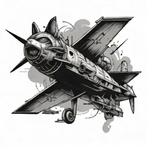 Cat Flying Fighter Jet