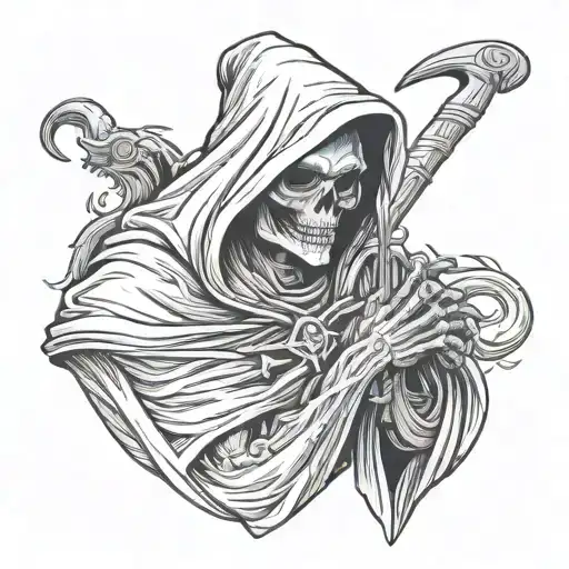 Grim Reaper Holding