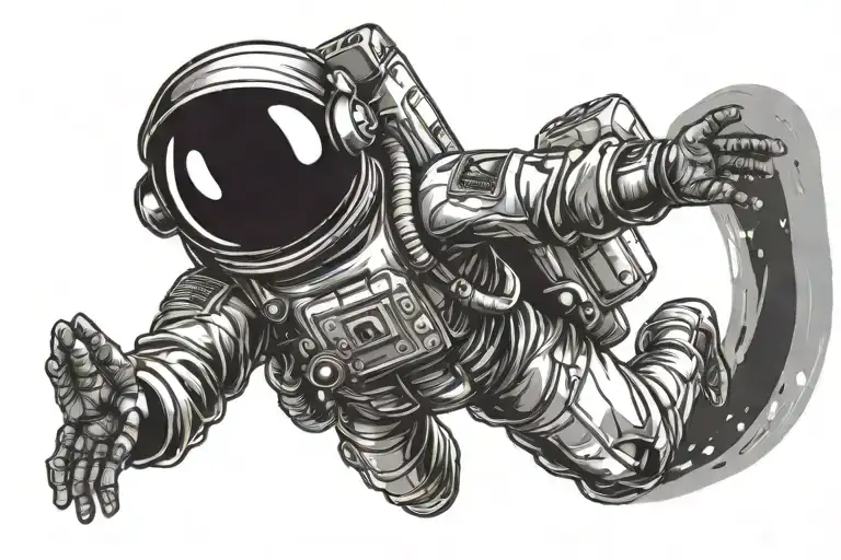 Funky Disco Astronaut Energy Space