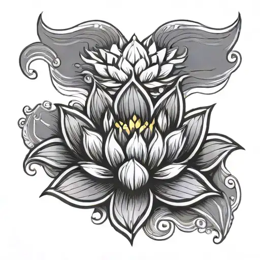 Nepal Flag Incoprated With A Lotus Flower Forearm