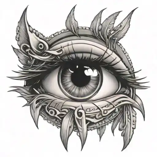 Crying Eye Symbol Integrated