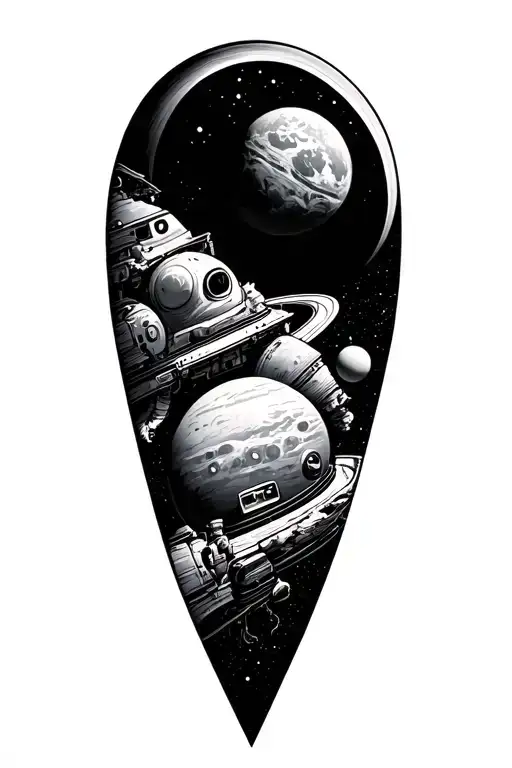 Space Theme Leg Sleeve