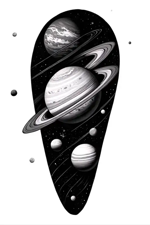Solar System Theme Leg Sleeve