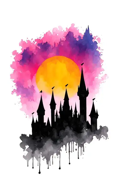 Disney Castle Silhouette