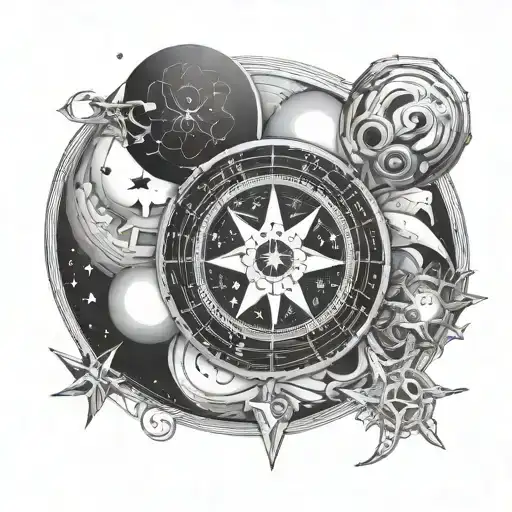 Fine Line Astrology Symbols