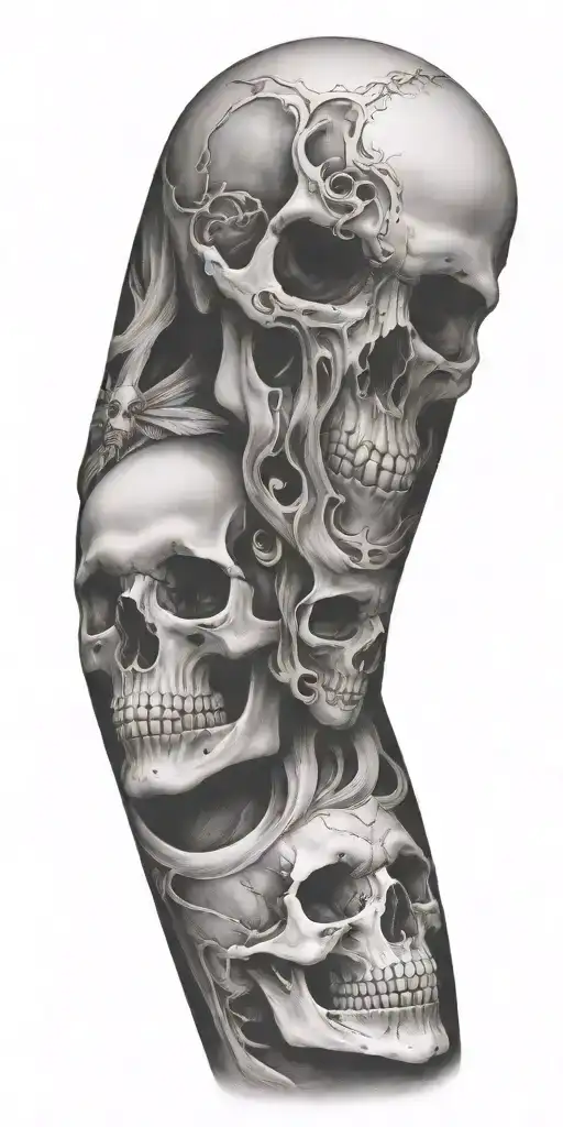 Full Sleeve With Skull