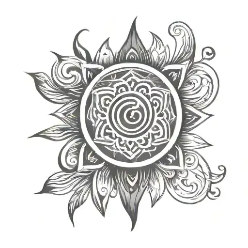 Unalome Buddhist Symbol Made