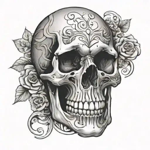 Skull On Elbow Voluminous