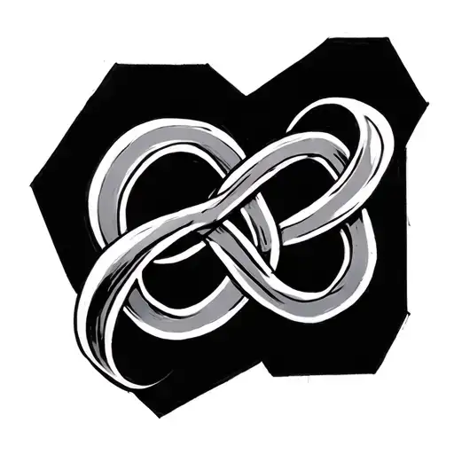 Hexagon And Infinity Symbol Intertwined