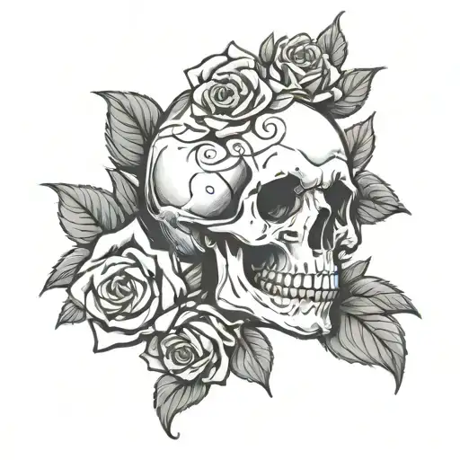 Skull And Roses