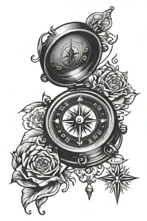 Neo Traditional Compass