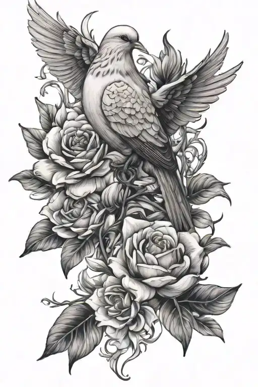 Dove Rosery And Lily