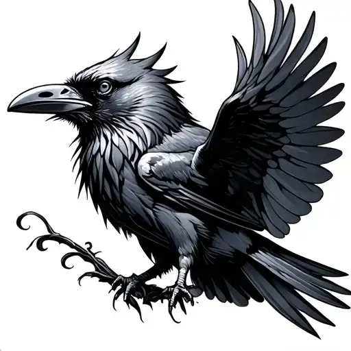 Flying Raven