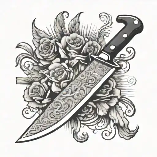 Chef Knife With Sharpening Steel