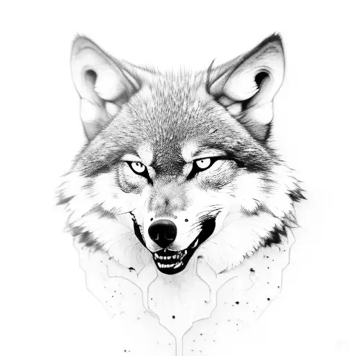 Lone Wolf With Fear In His Eyes