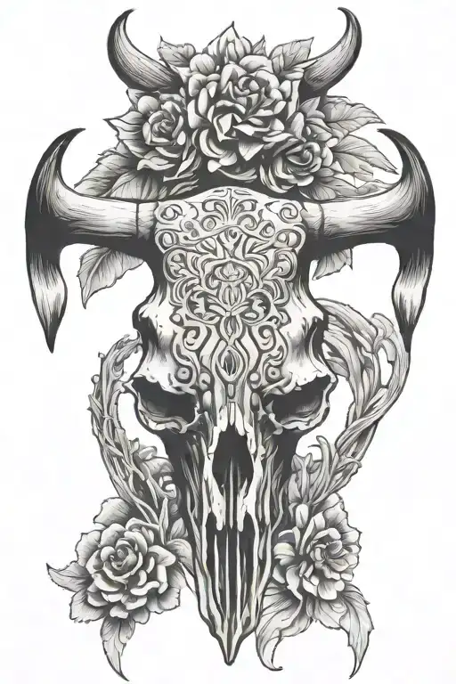Desert Cattle Skull