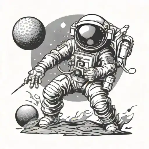 Astronaut Golf Ball