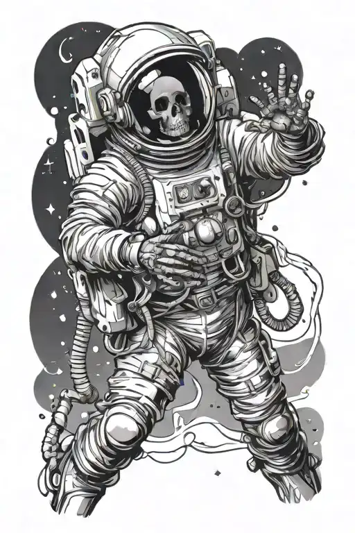 Skeletal Astronaut