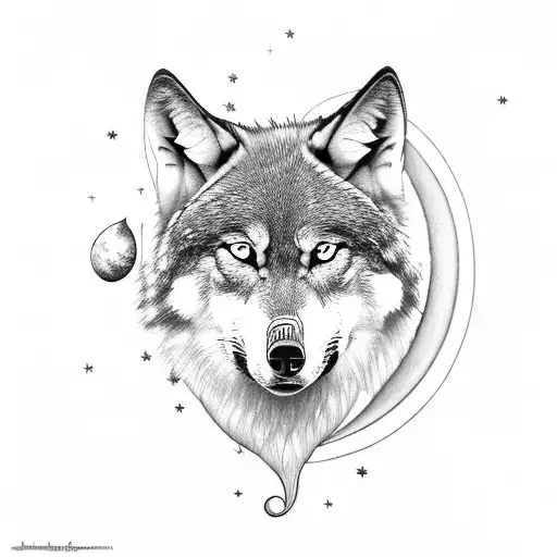 A Mystical Moonlit Melody Emanating From A Wolf's Howl In A Moonlit Forest