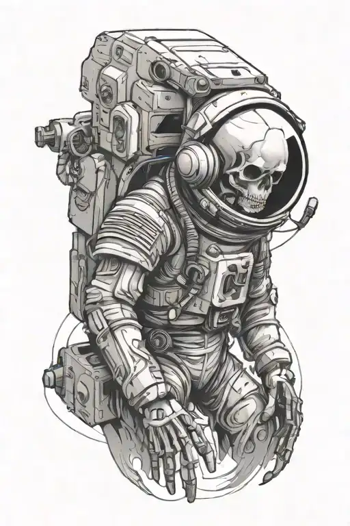 Skeletal Astronaut