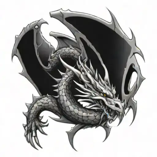 Cyber Sigilism Dragon Wrapped