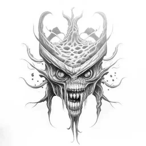 Creepy Monster On The Bicep