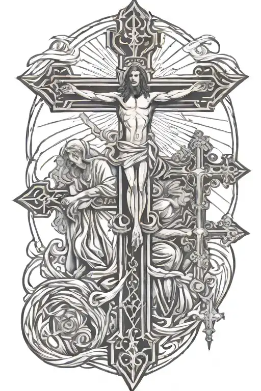 3 Cross With Jesus Christ