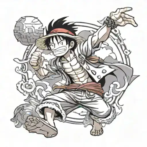 Monkey D Luffy One Piece Incorporating Elements