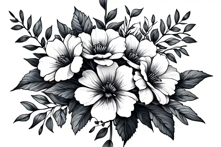 Flowers Wrapped With Bible Verse