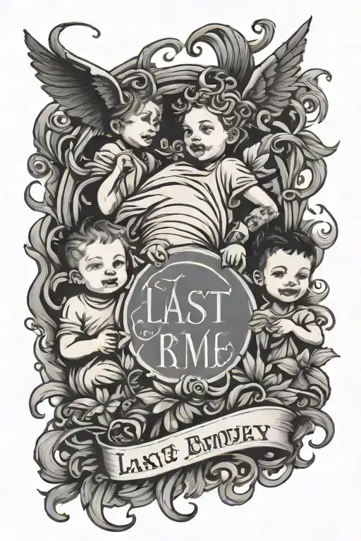 Last Name With Children Surrounded