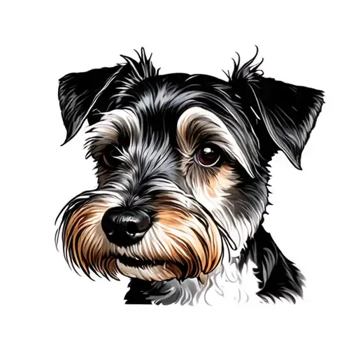 Terrier Dog With One Piece Theme