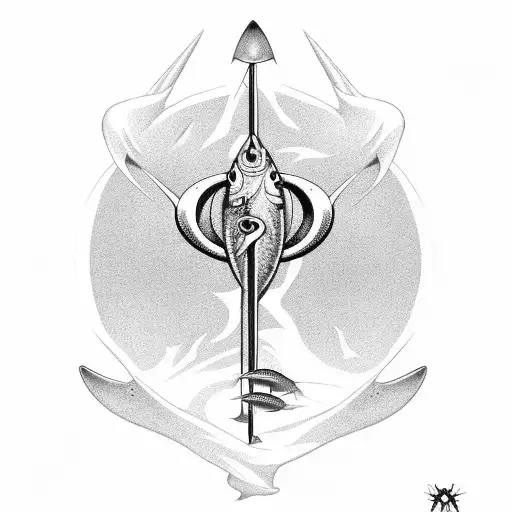 Trident With A Fishing Theme