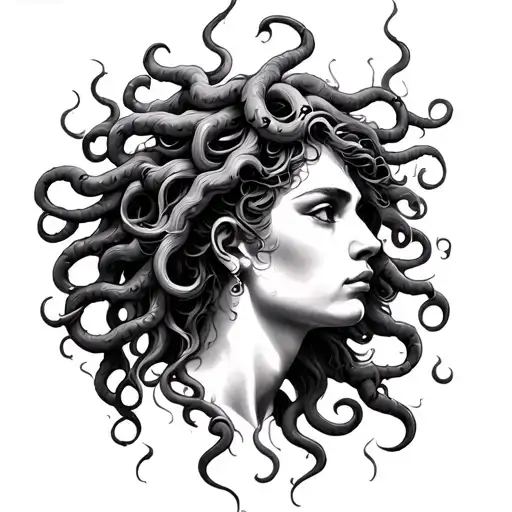 Fullback Tattoo Medusa With Scor