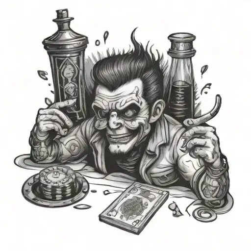 Cocaine And Gambling Addict