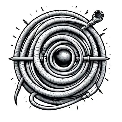 Make A Small Fine Line Tattoo With A Hose In A Double Point For Self Harm And Sexual Assult