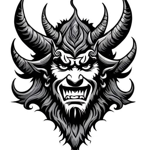 Ravan Mythology Character Symbol