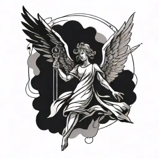Abstract Angel Linework