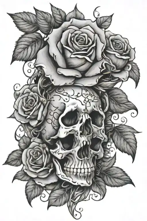 Rose And Skull