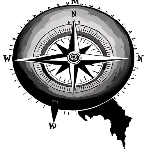 A Compass That Points To The Northwest