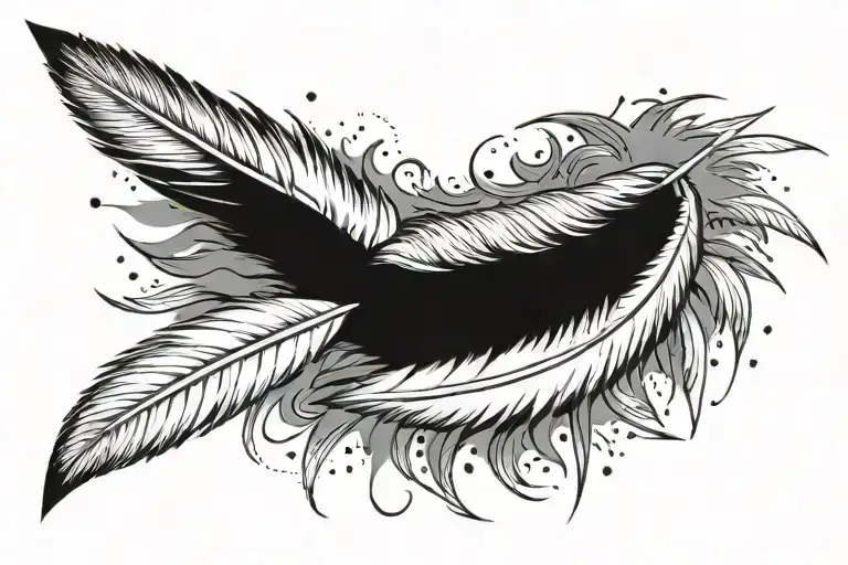 Feathers Sticking