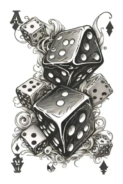 Dice Ace Card Words Ddkodntlikeyou