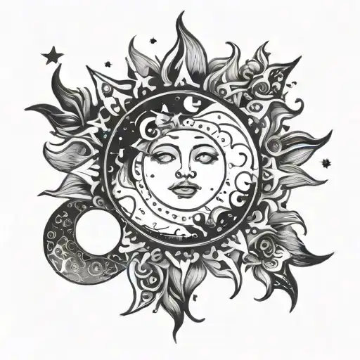 Sun Moon And Stars Fineline