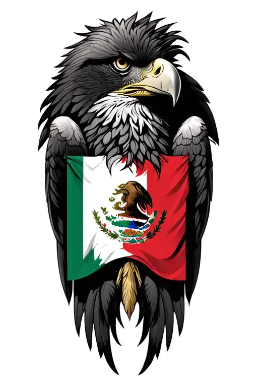 Mexican Flag Eagle