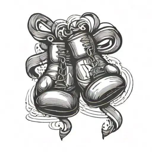 Boxing Gloves Syblizing Peace Love