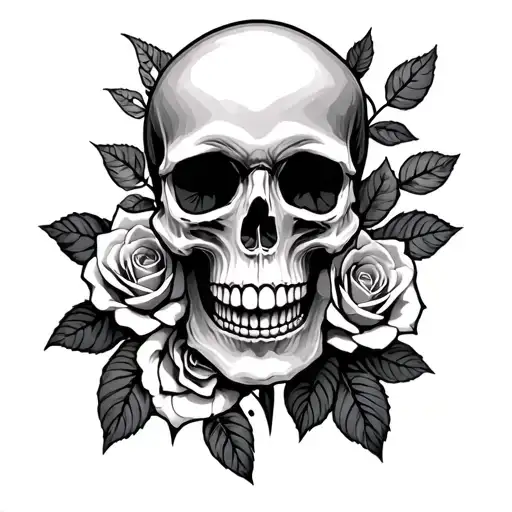 Skull And Roses