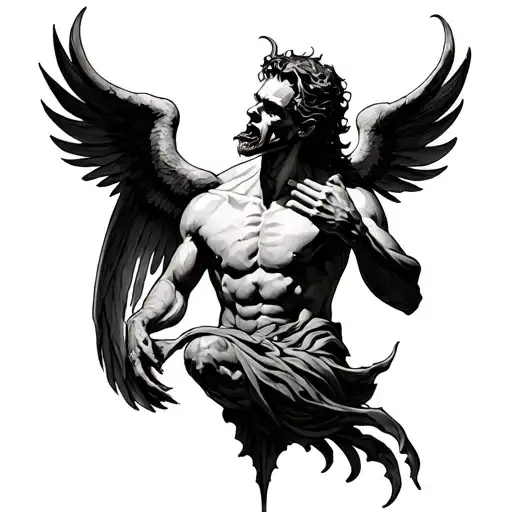 Lucifer Eating Sinners Heaven