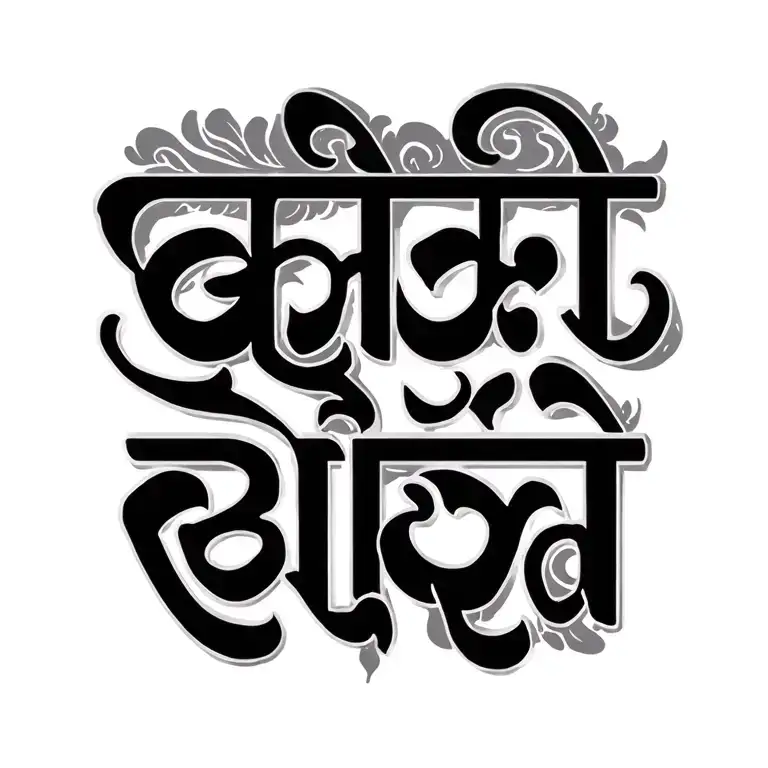 Text 'Bairagi' In Hindi Language Font