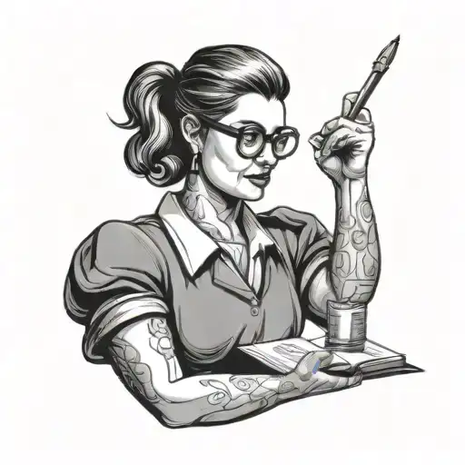 Caring Smart Female Teacher